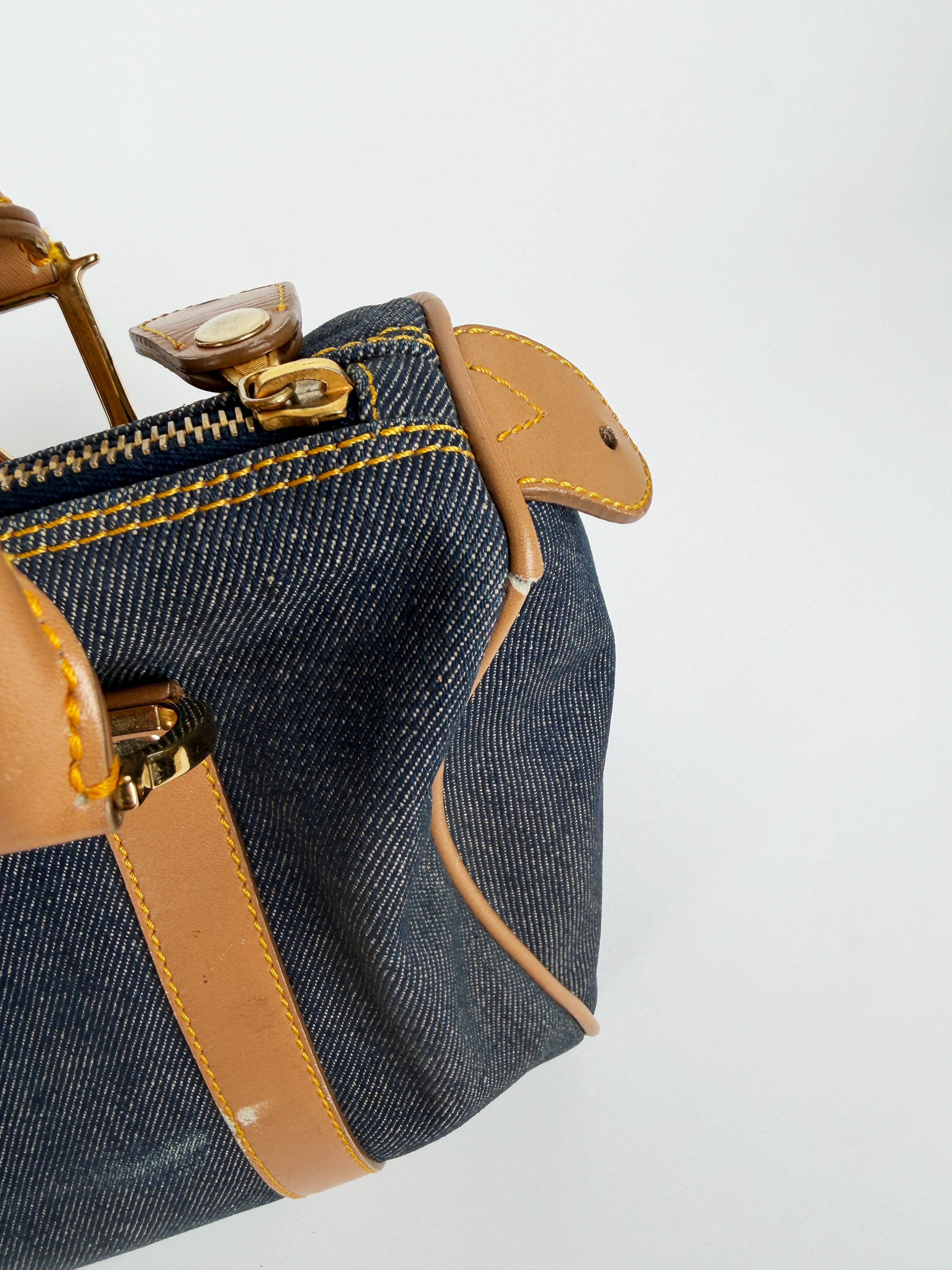 Denim Calfskin Boston