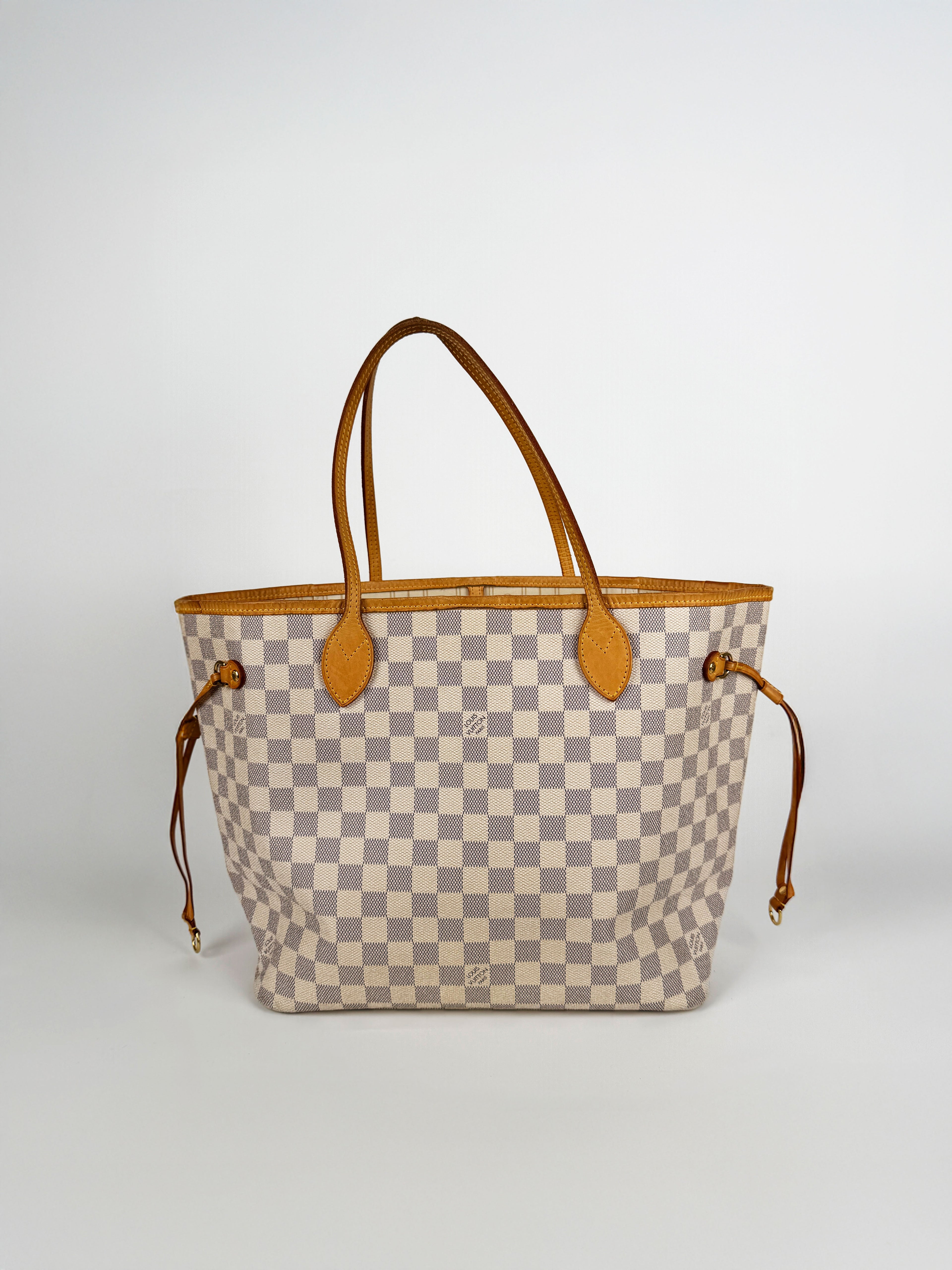 Damier Azur Neverfull MM Tote Bag