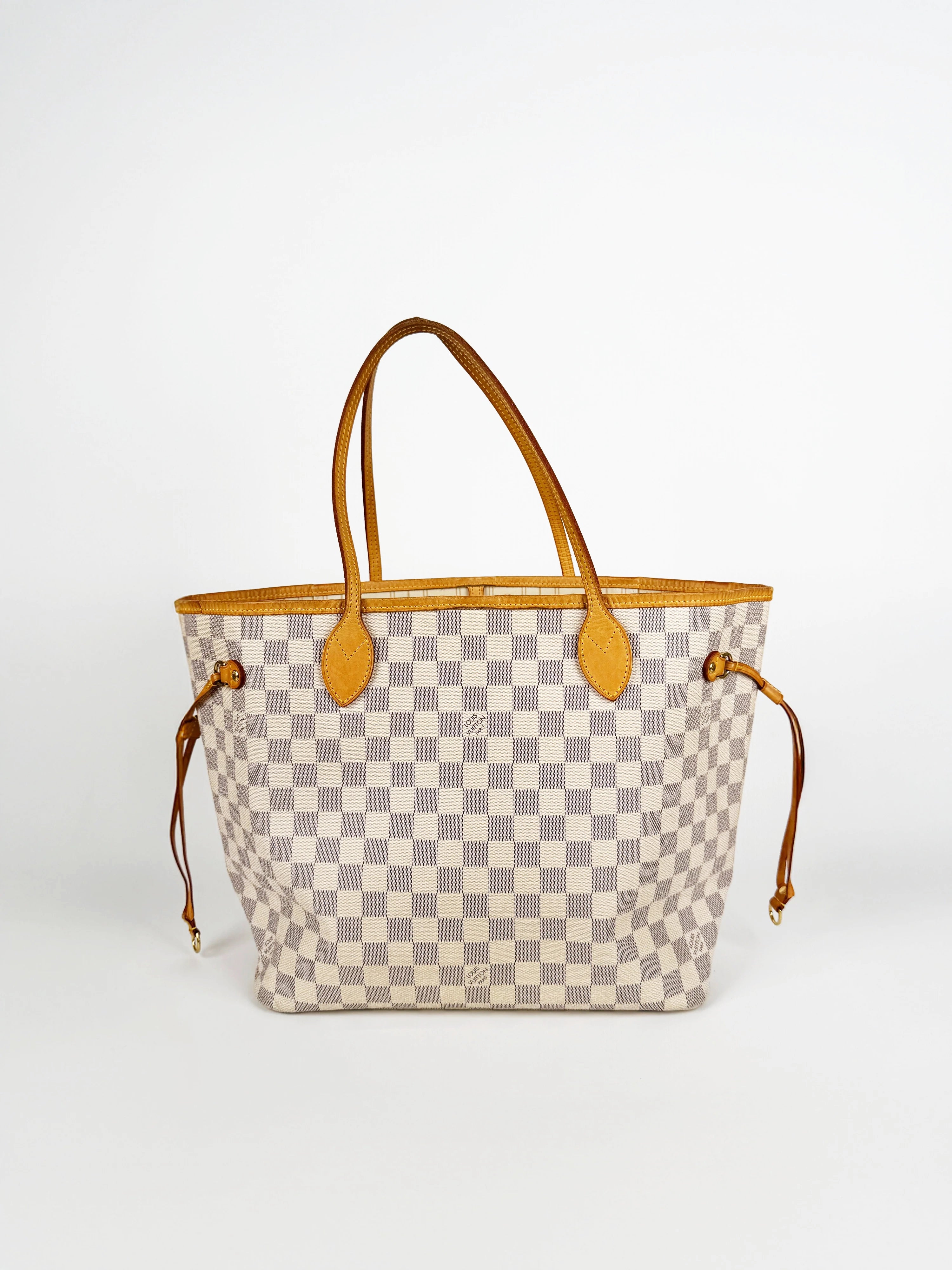 Louis Vuitton Damier Azur Neverfull MM Tote Bag