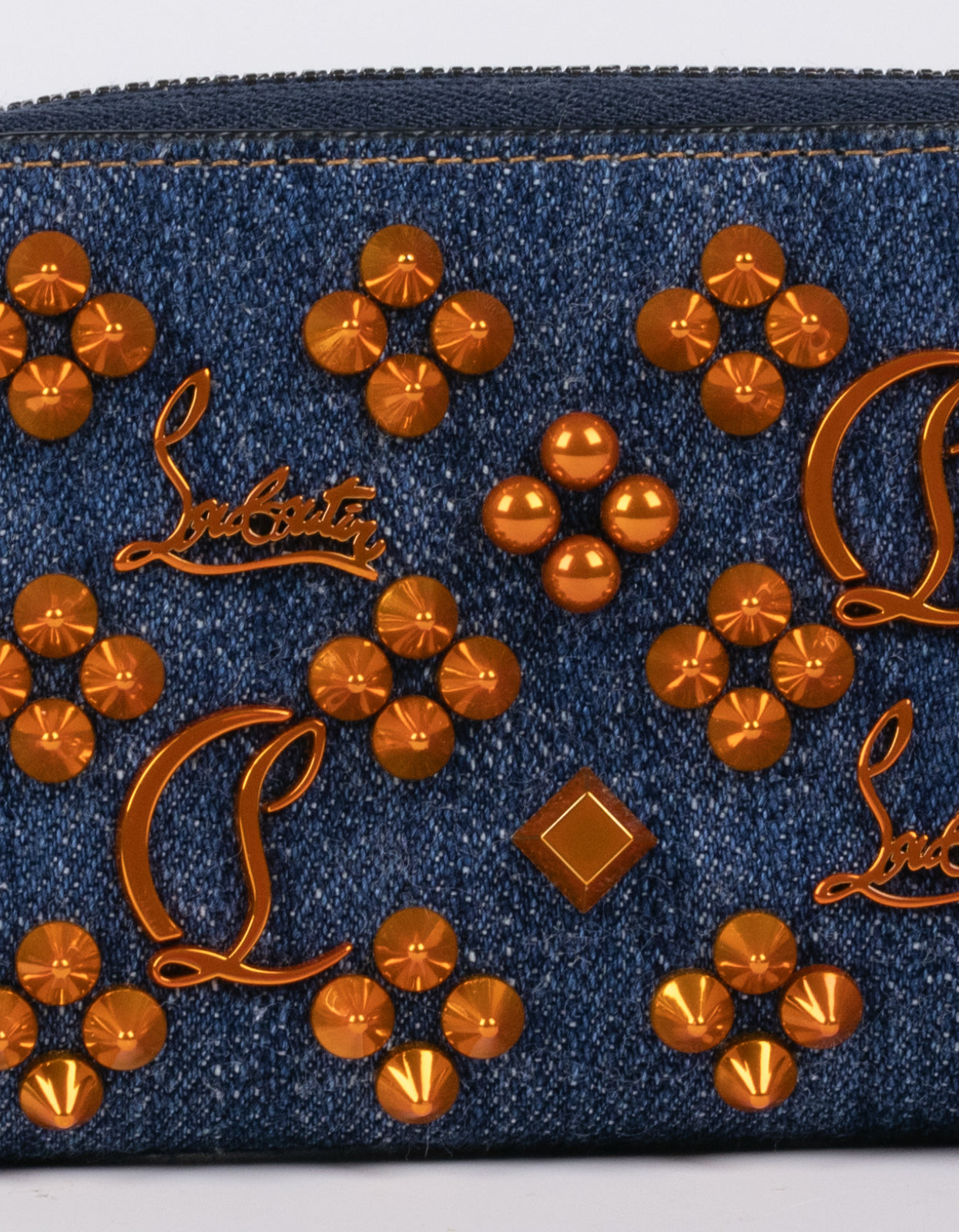 Christian Louboutin Panettone Denim Coin Case