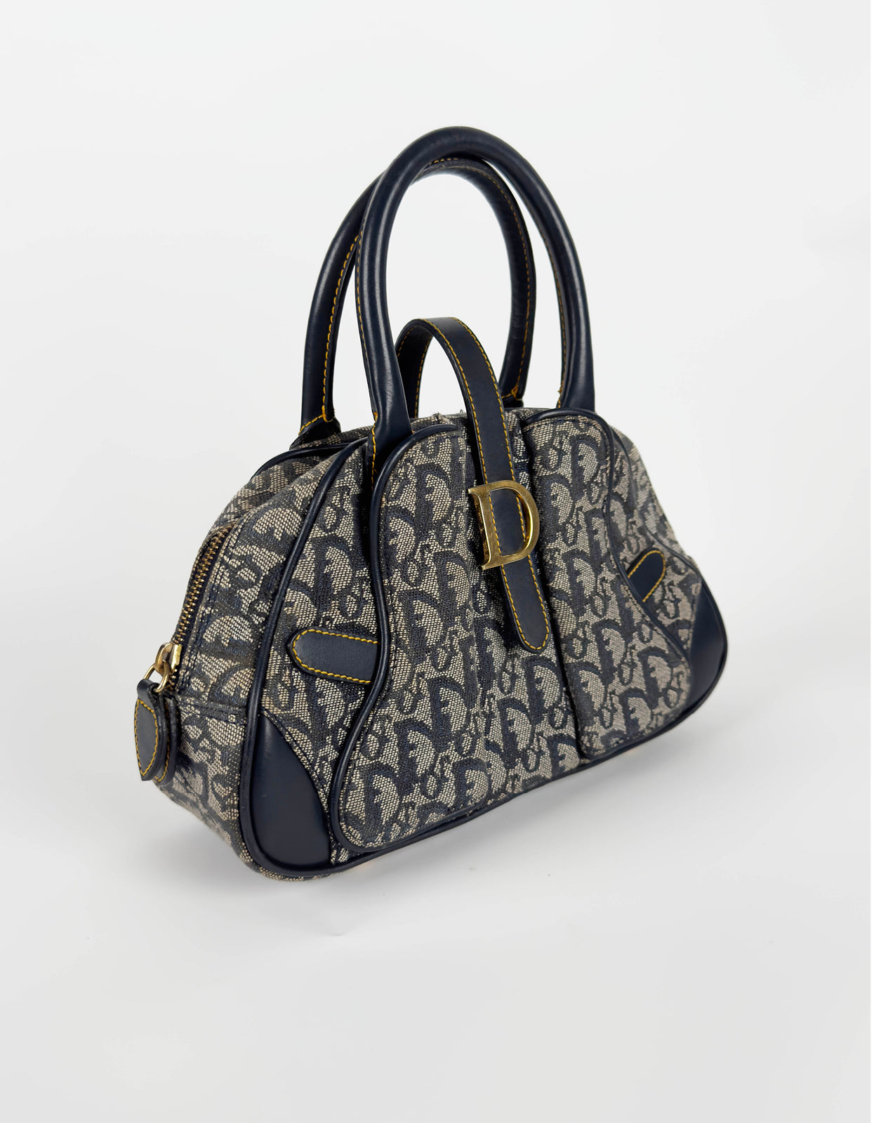 Monogram Mini Saddle Bowler Navy