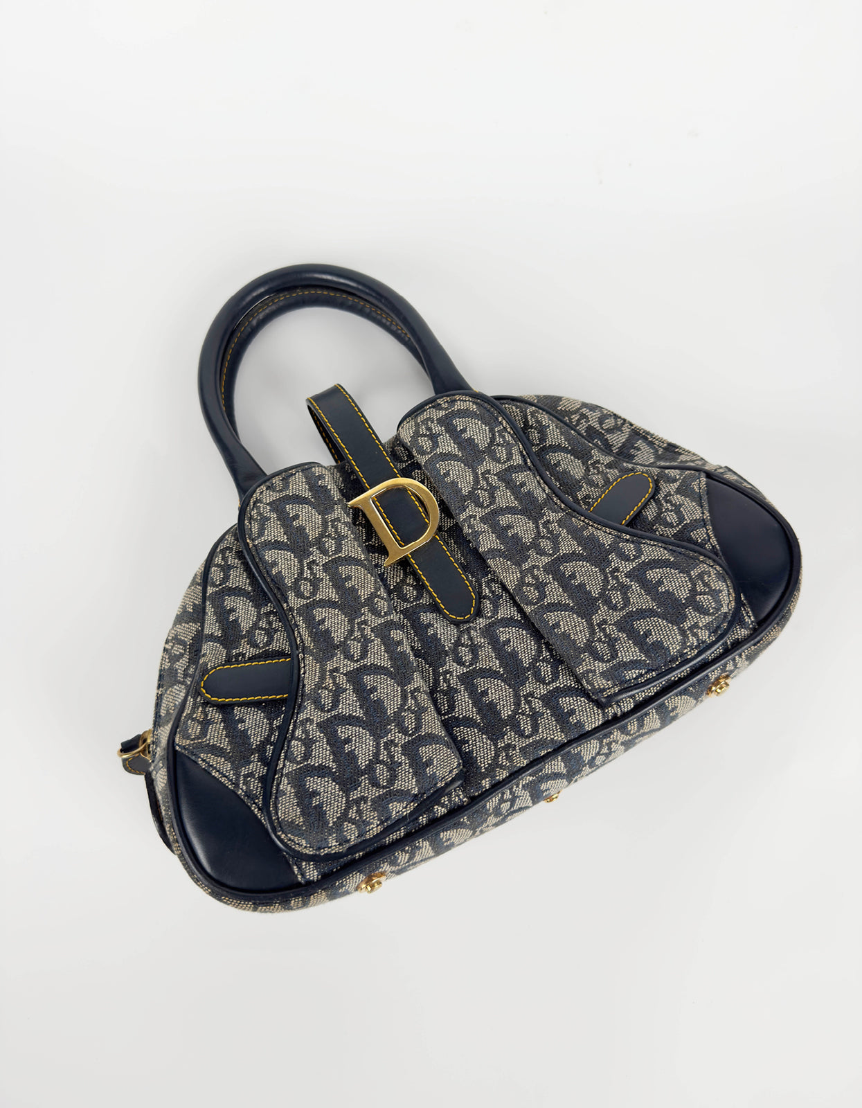 Monogram Mini Saddle Bowler Navy