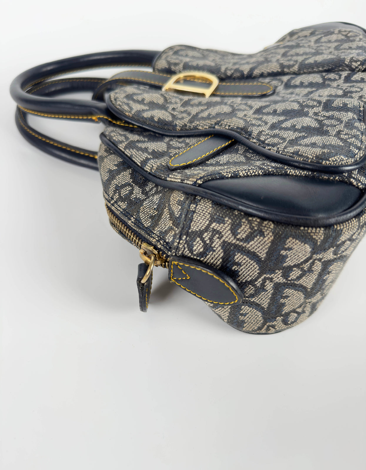 Monogram Mini Saddle Bowler Navy