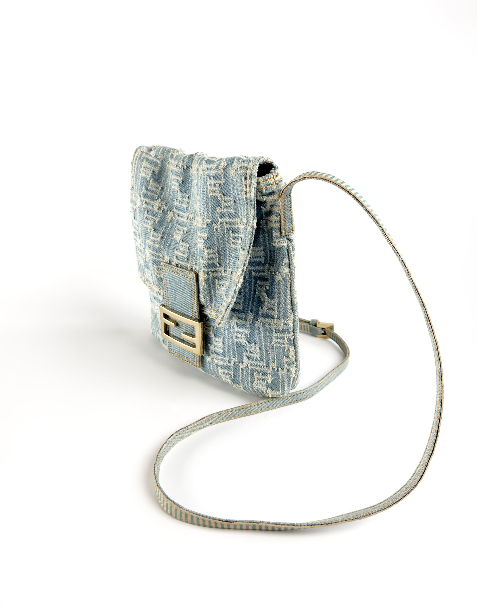 Denim Zucca Mama Crossbody Bag