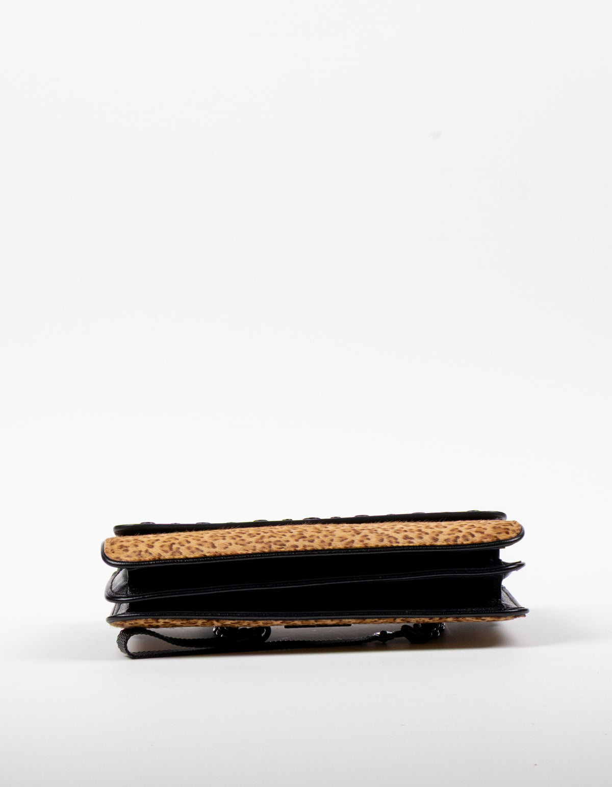 Bottega Veneta Leopard Calf Hair Flap Bag