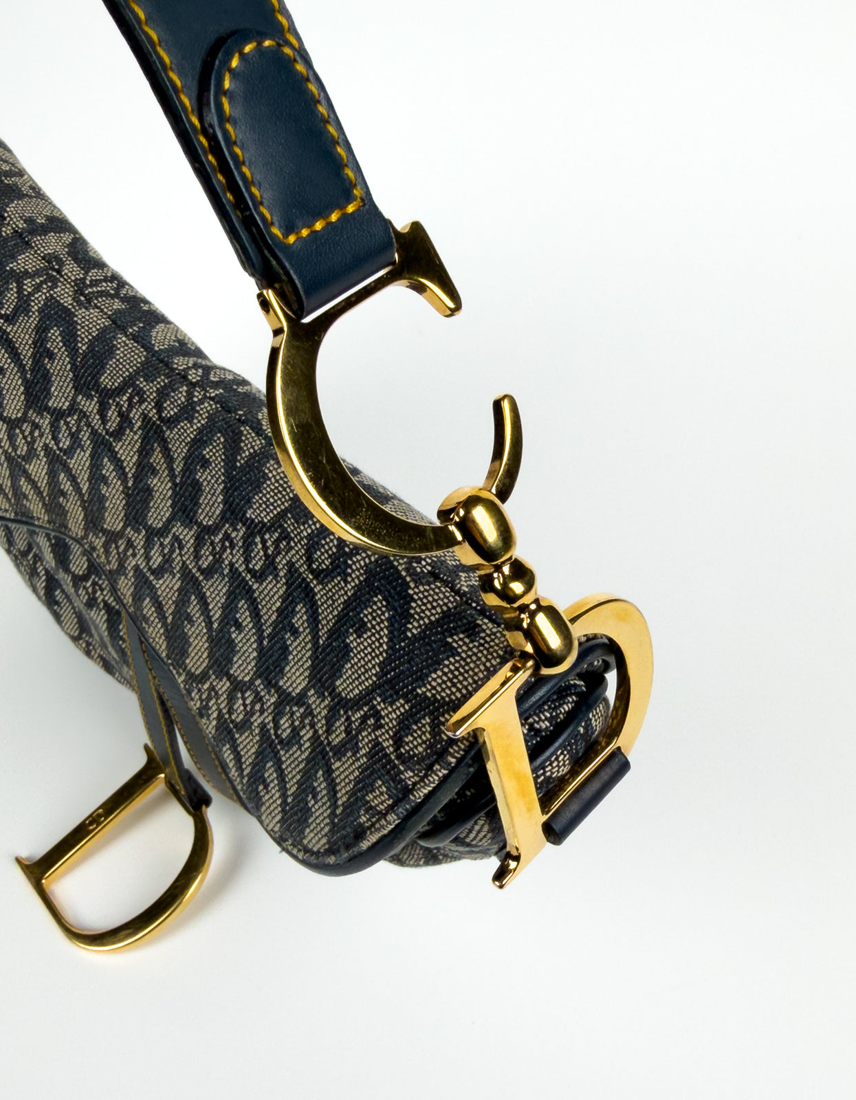 Christian Dior Oblique Navy Saddle