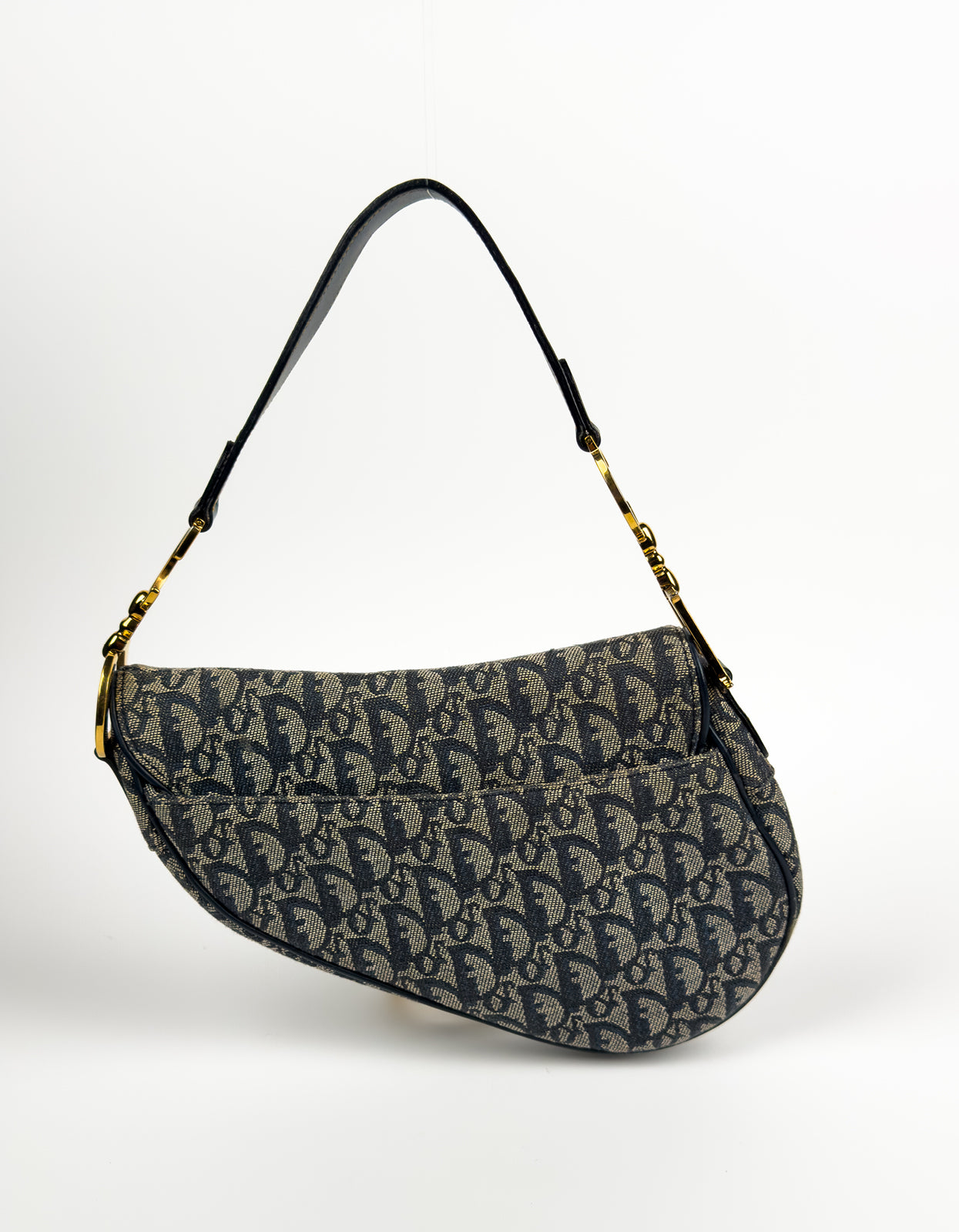 Christian Dior Oblique Navy Saddle