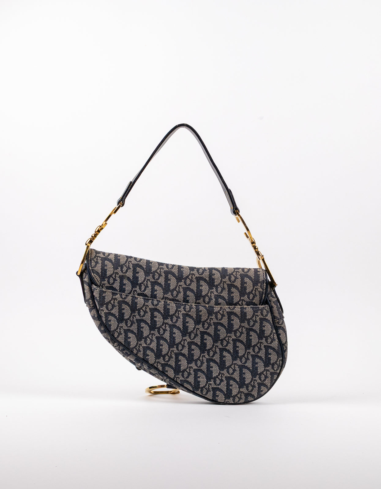 Christian Dior Oblique Navy Saddle