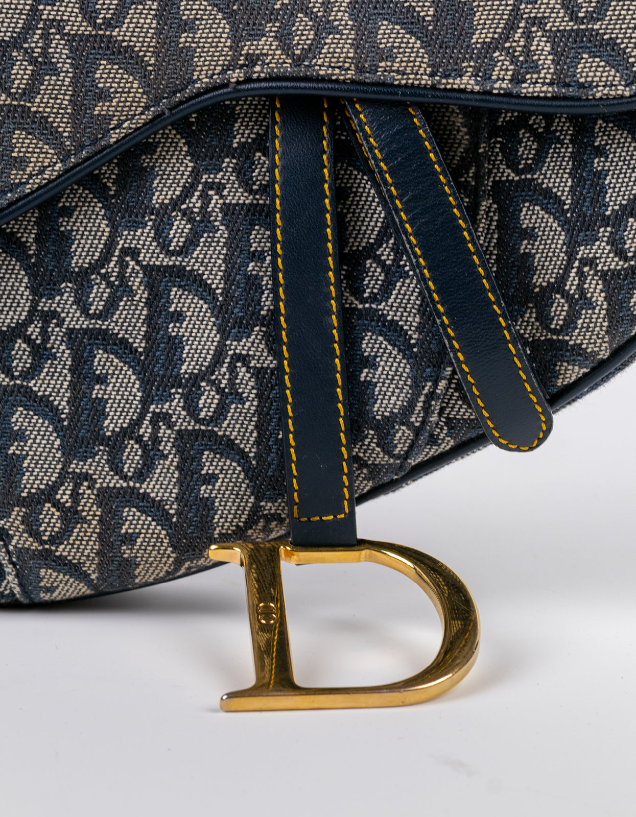 Christian Dior Oblique Navy Saddle