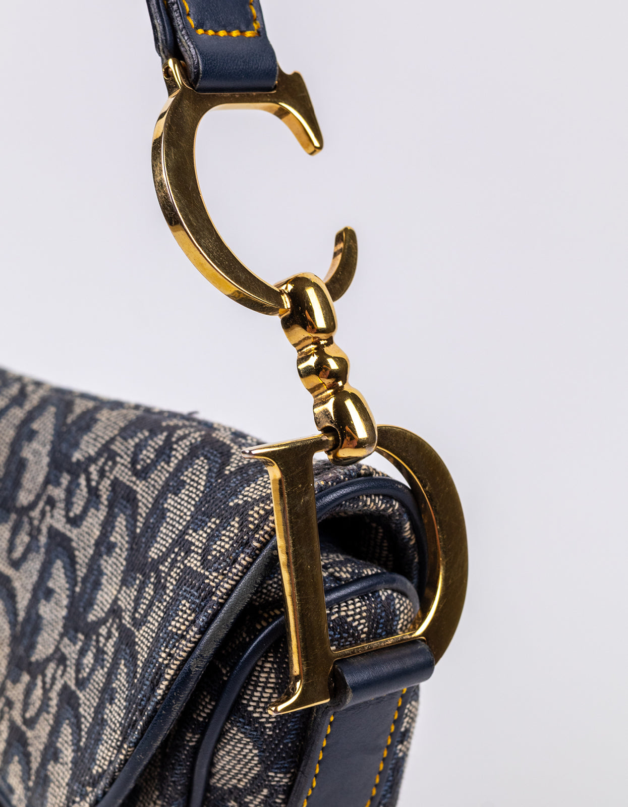Christian Dior Oblique Navy Saddle