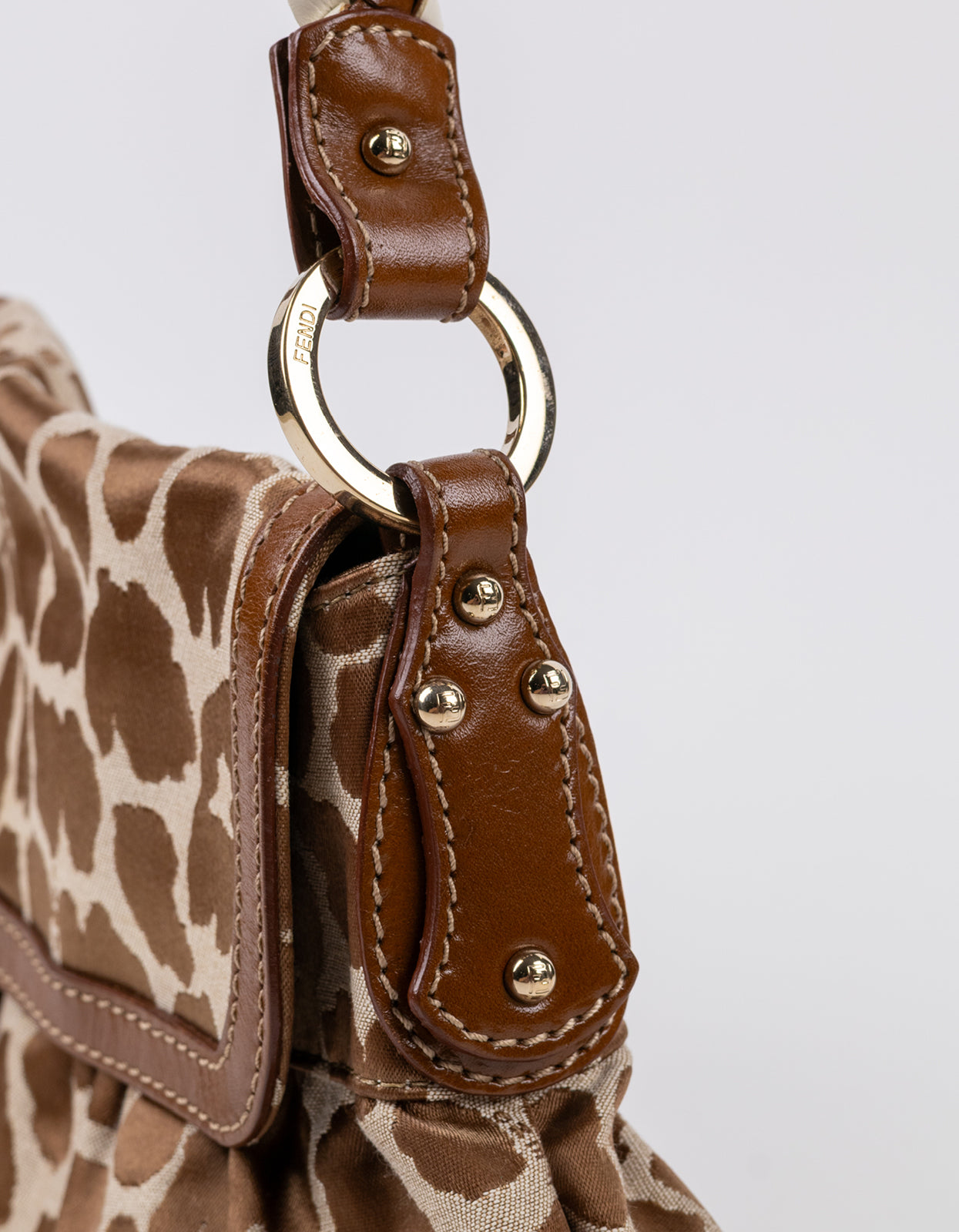 Fendi Chef Giraffe Jacquard Bag