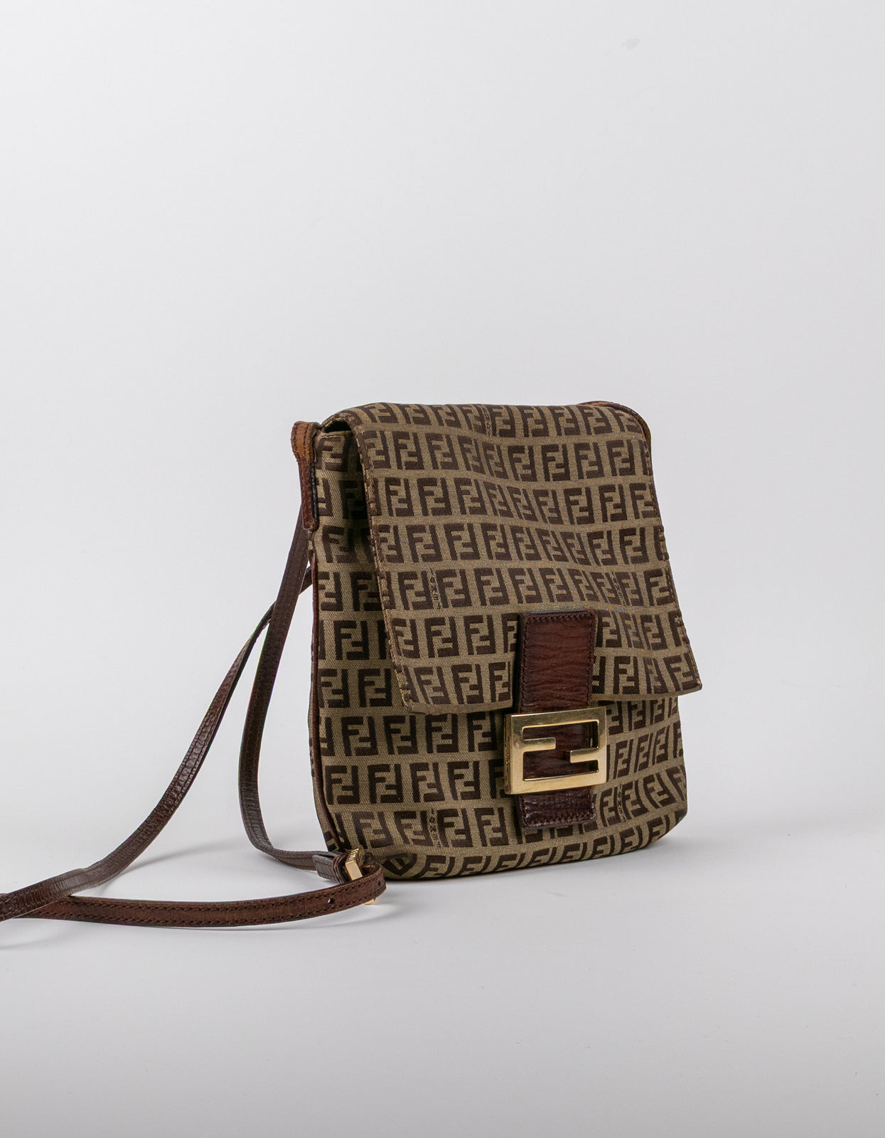 Fendi Zucchino Canvas Baguette