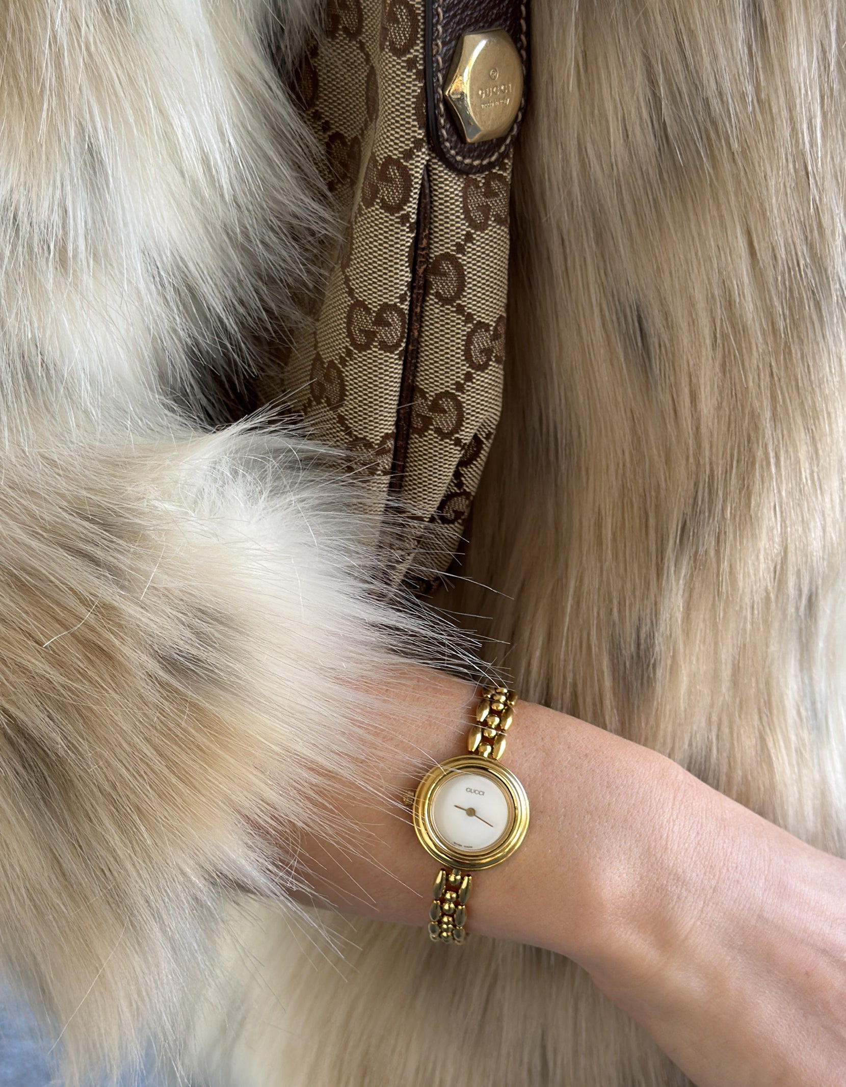 Gucci Gold Link Changeable Bezel