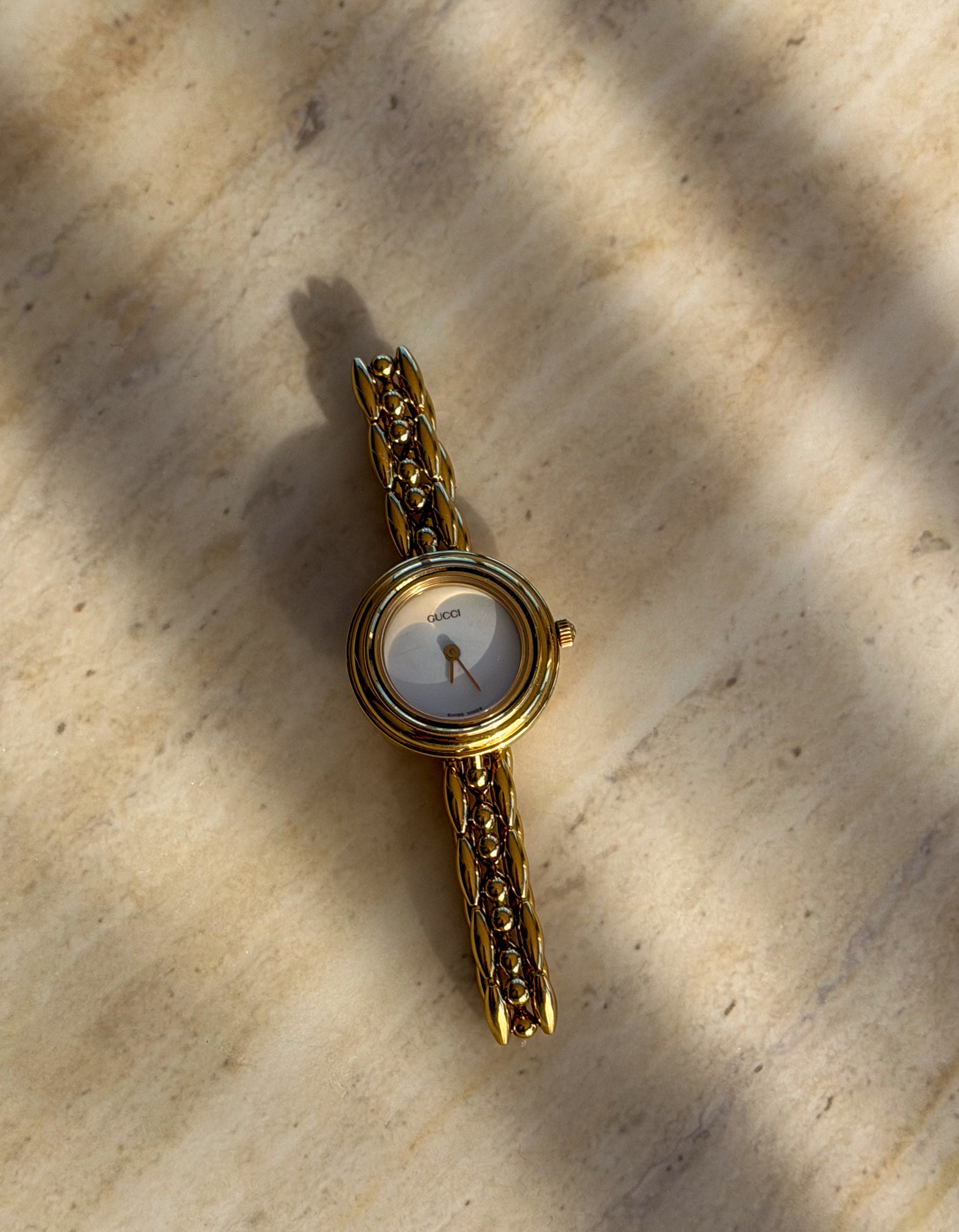 Gucci Gold Link Changeable Bezel