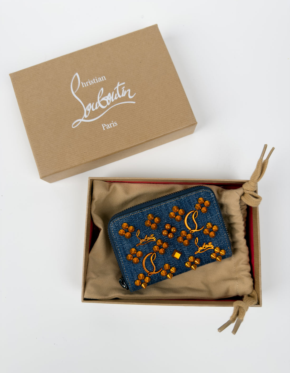 Christian Louboutin Panettone Denim Coin Case