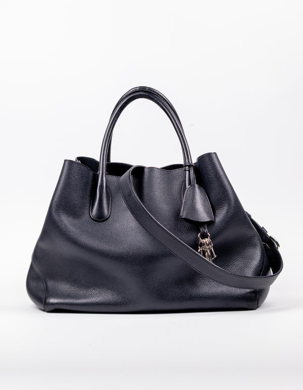 Dior Open Black Bar Tote