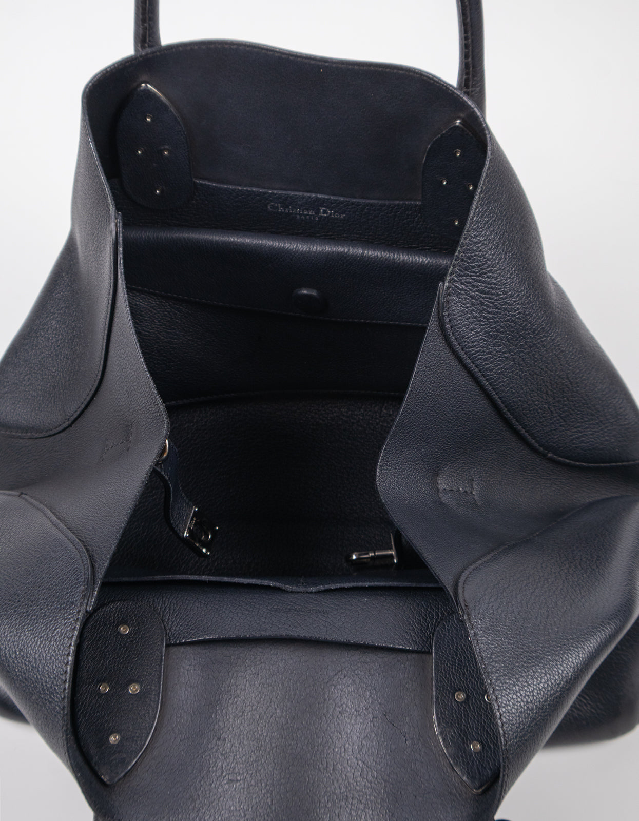 Dior Open Black Bar Tote