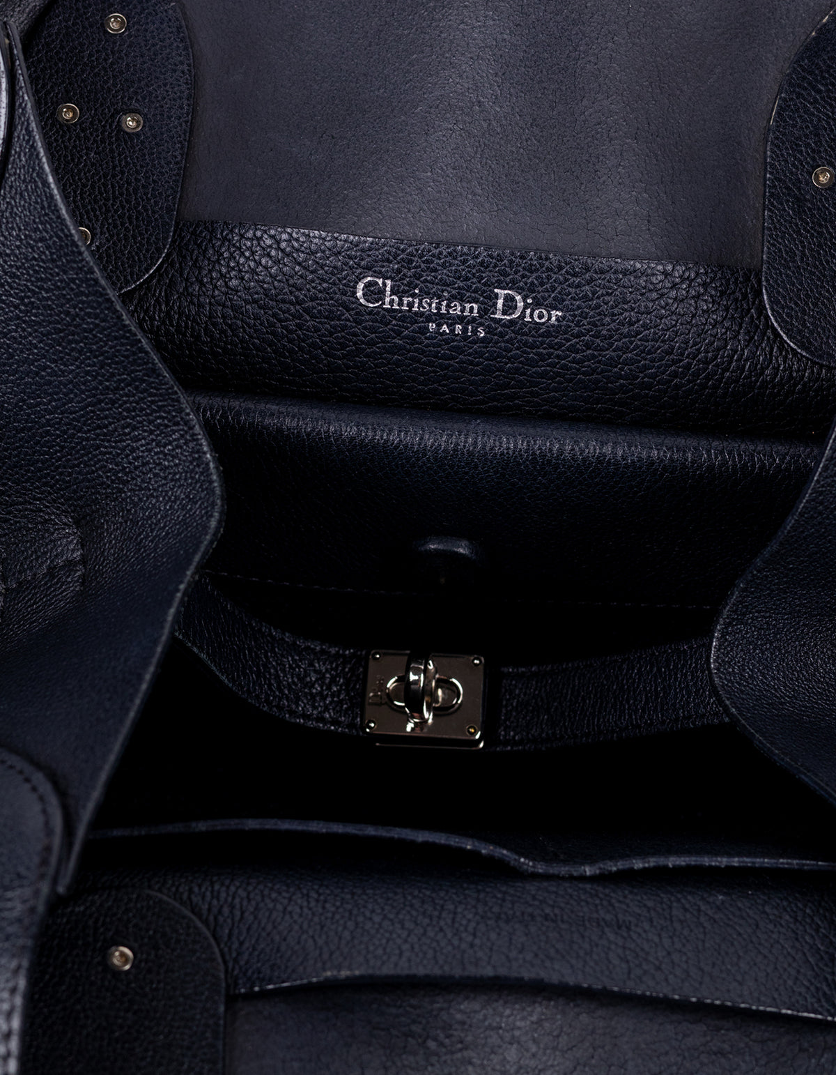 Dior Open Black Bar Tote