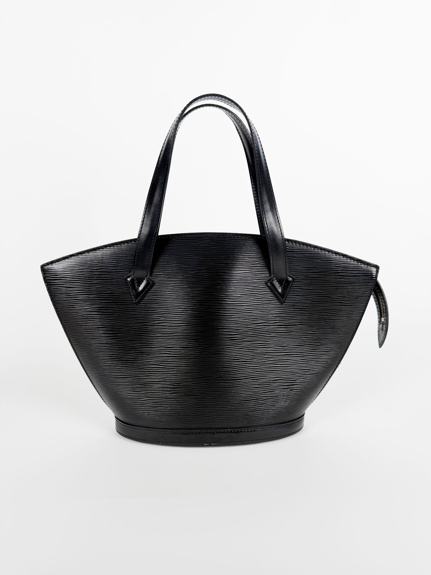 Black Epi Leather Saint Jacques