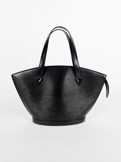 Black Epi Leather Saint Jacques