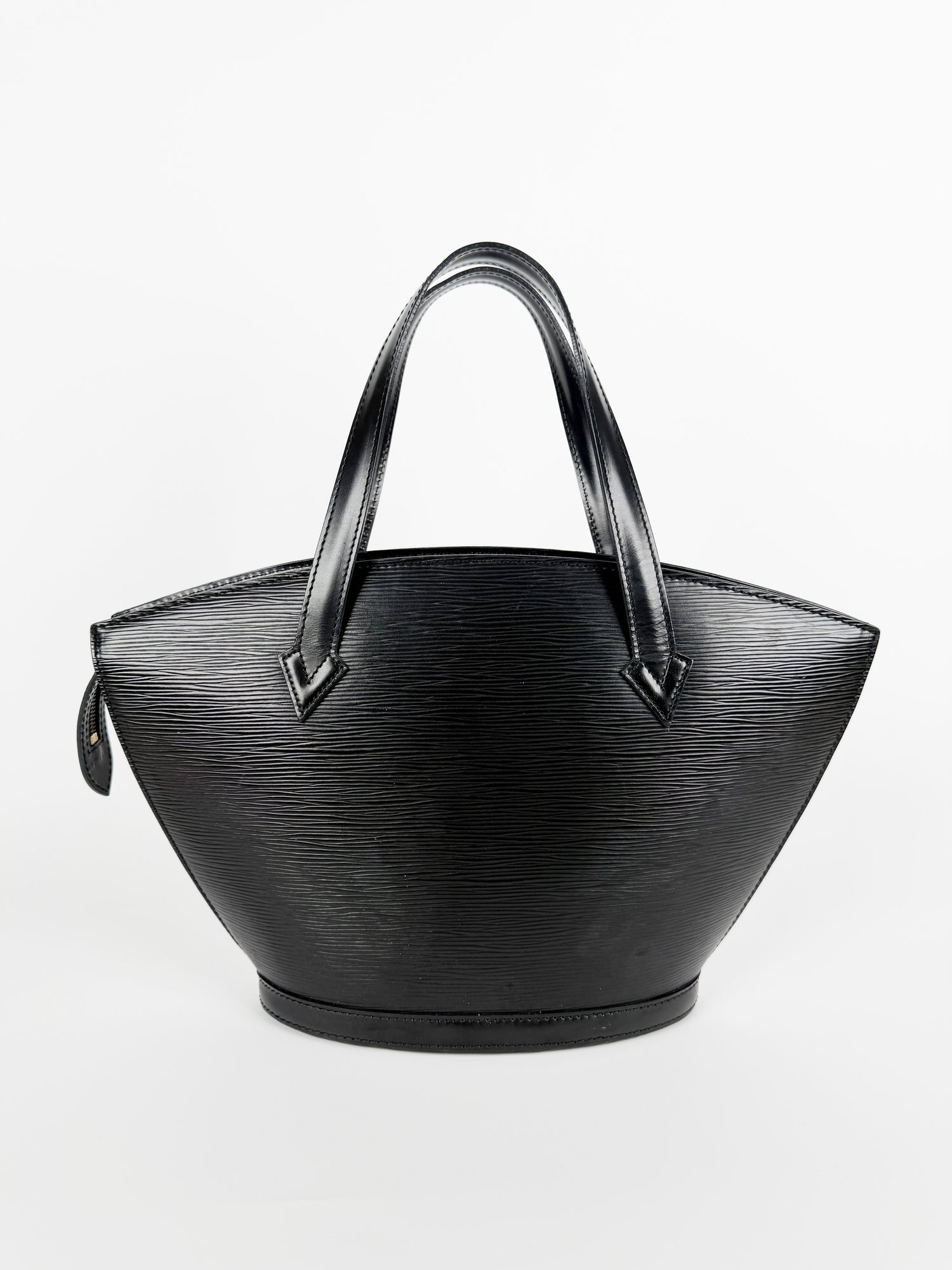 Black Epi Leather Saint Jacques