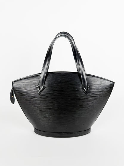 Black Epi Leather Saint Jacques