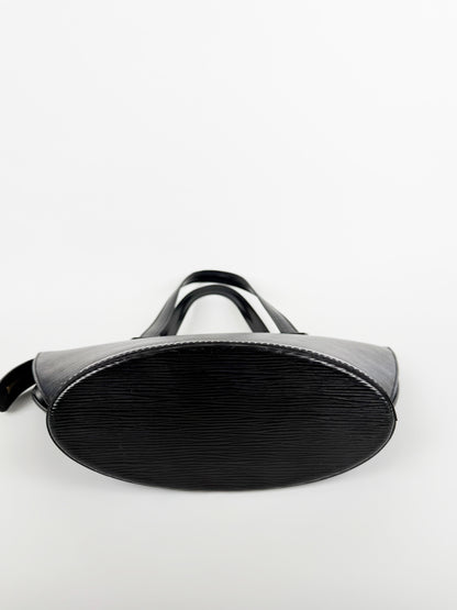 Black Epi Leather Saint Jacques