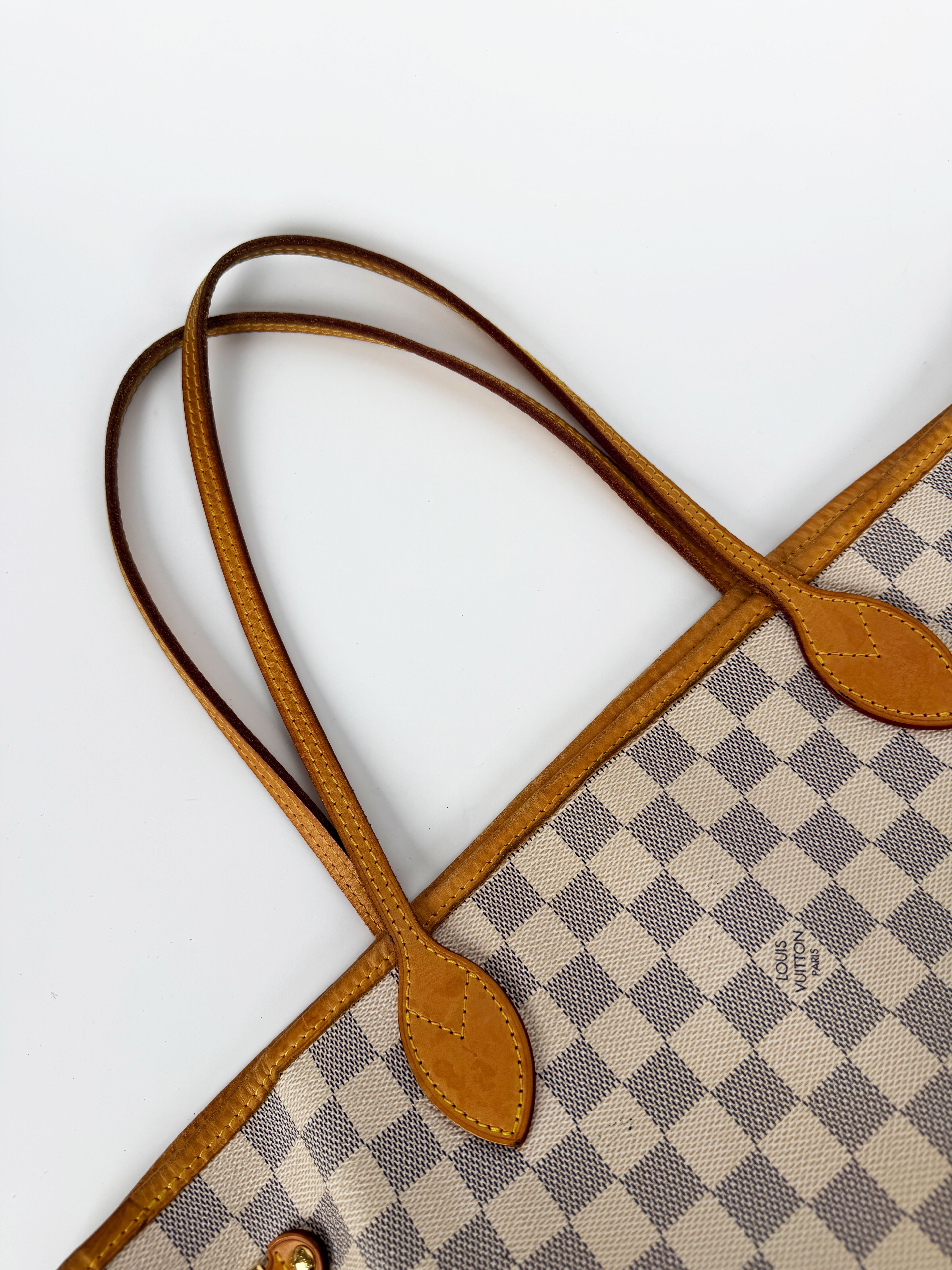 Damier Azur Neverfull MM Tote Bag