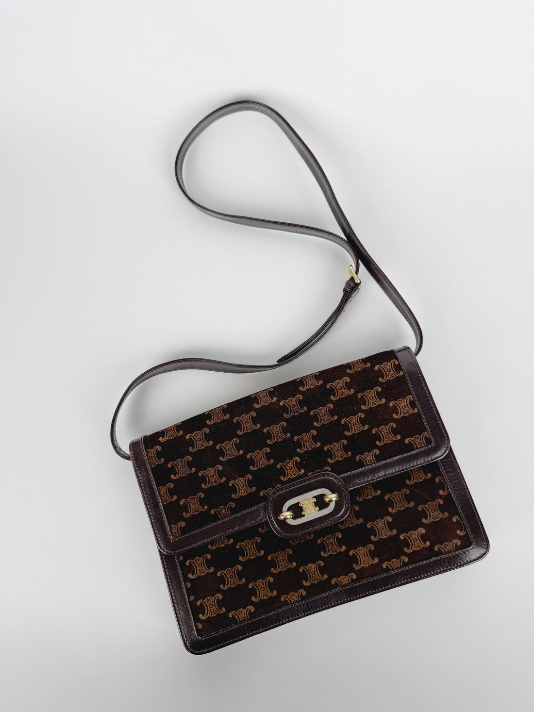 Macadam Canvas Shoulder Bag