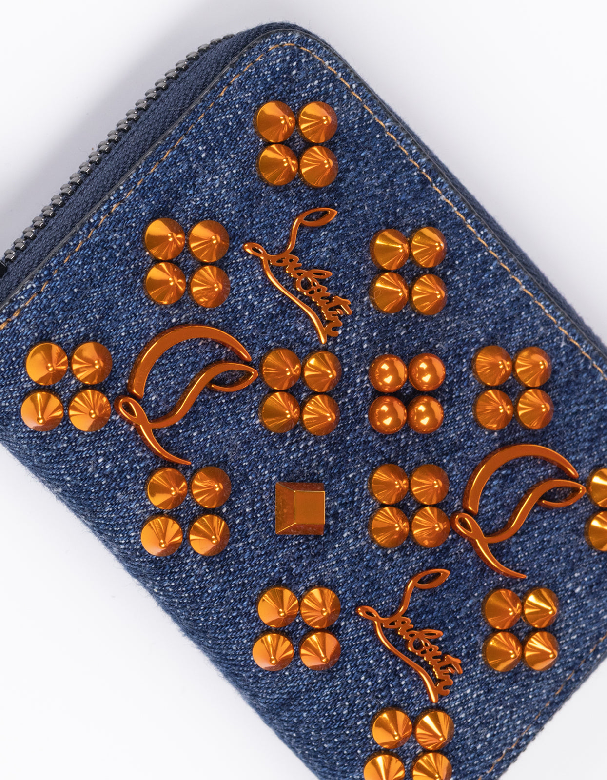 Christian Louboutin Panettone Denim Coin Case