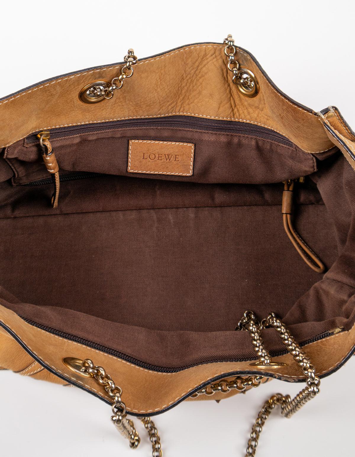 Loewe Crown Logo Chain Shoulder Bag