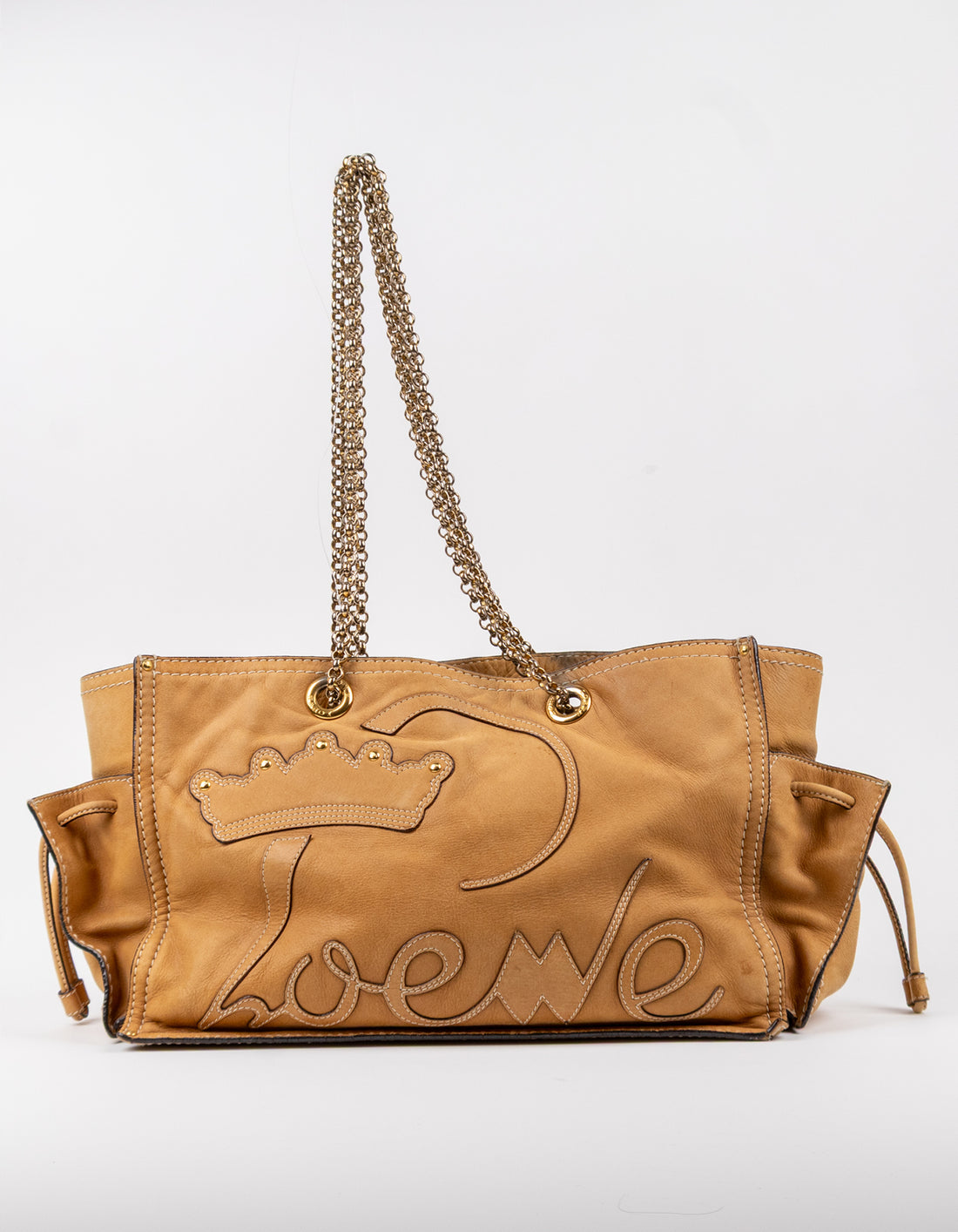 Loewe Crown Logo Chain Shoulder Bag
