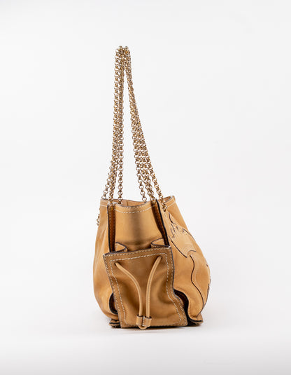 Loewe Crown Logo Chain Shoulder Bag