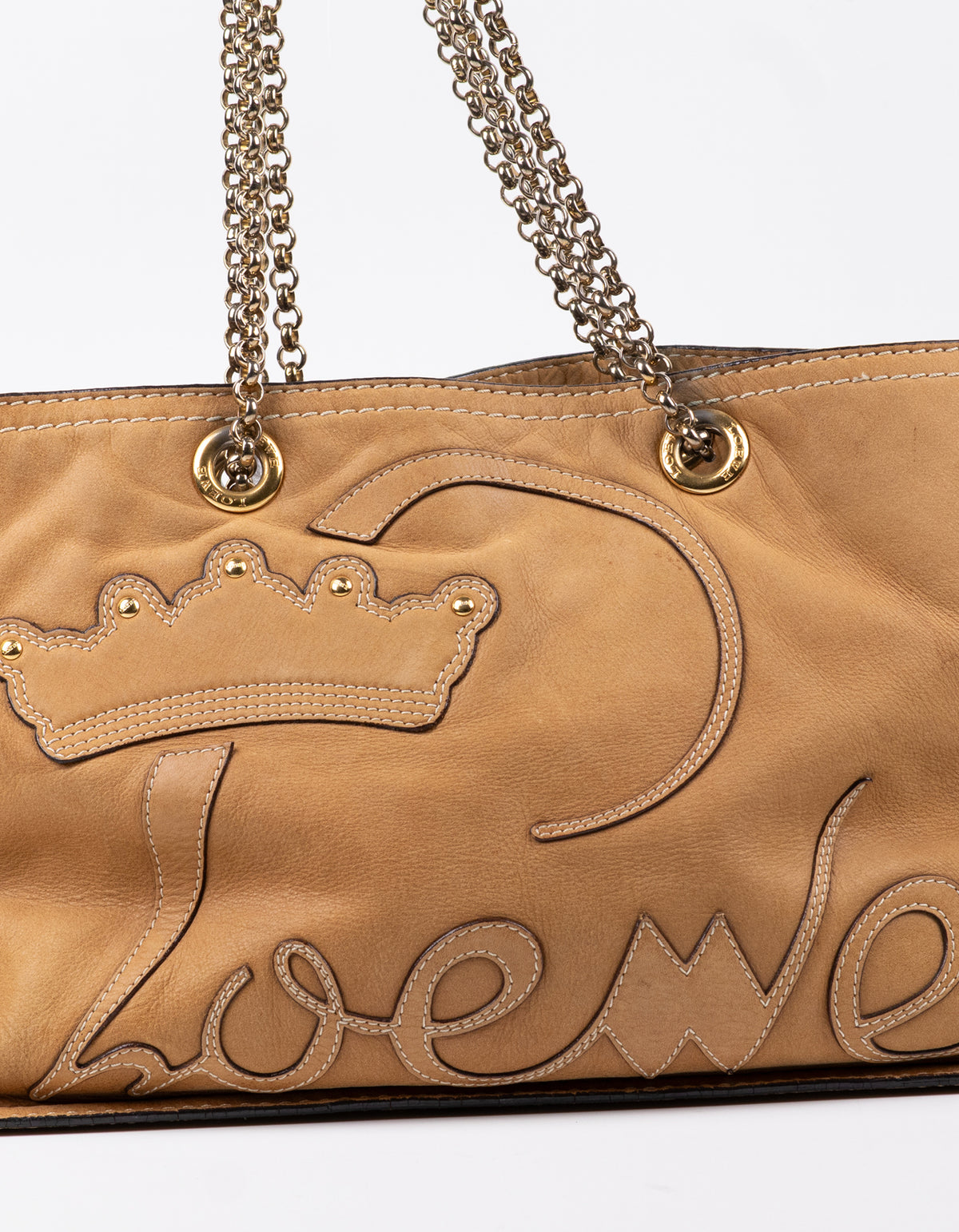 Loewe Crown Logo Chain Shoulder Bag