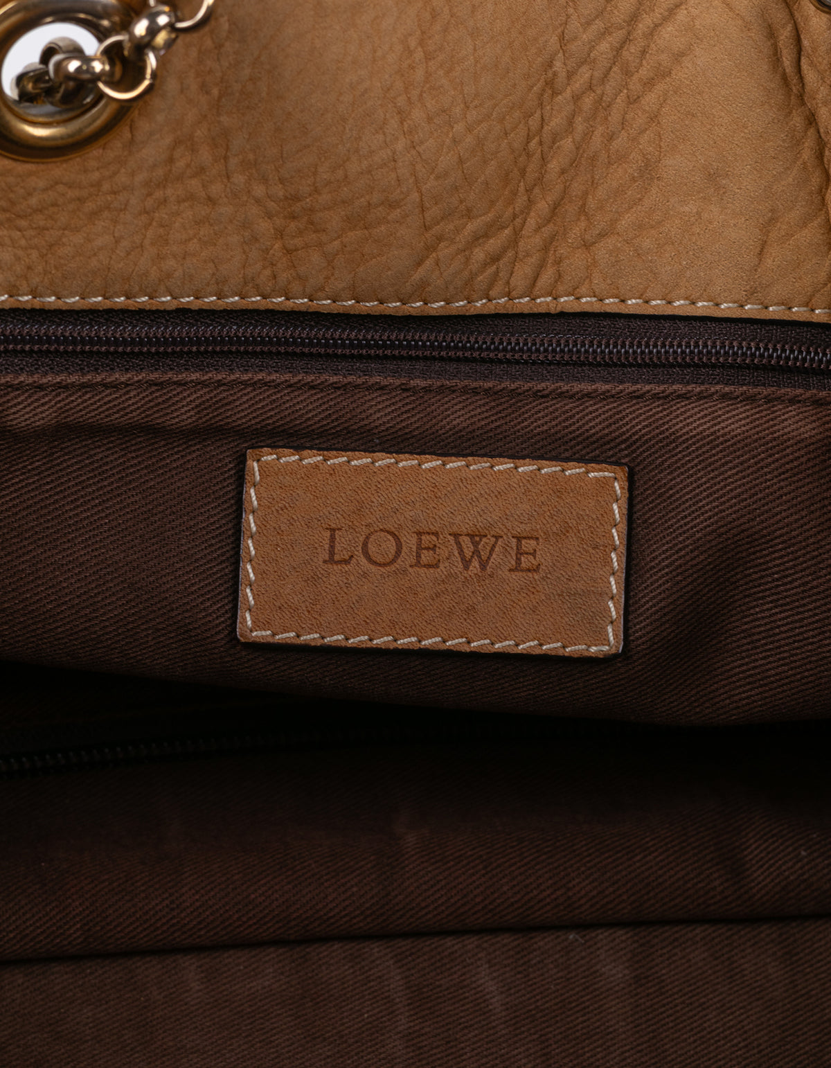 Loewe Crown Logo Chain Shoulder Bag