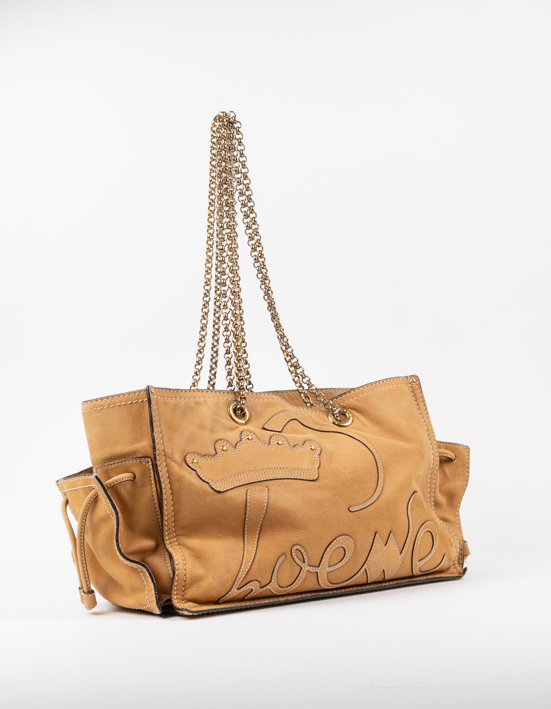 Loewe Crown Logo Chain Shoulder Bag