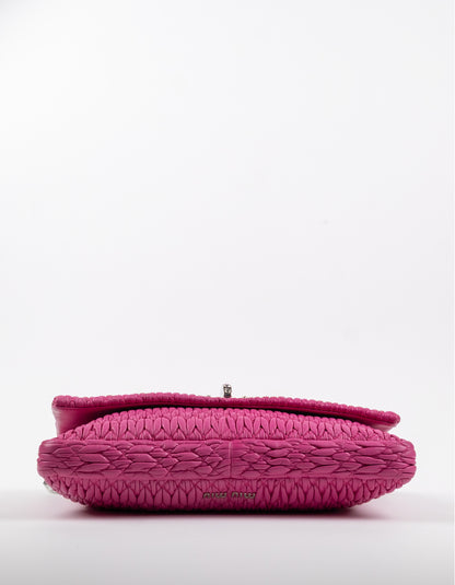 Miu Miu Pink Crystal Cloqué