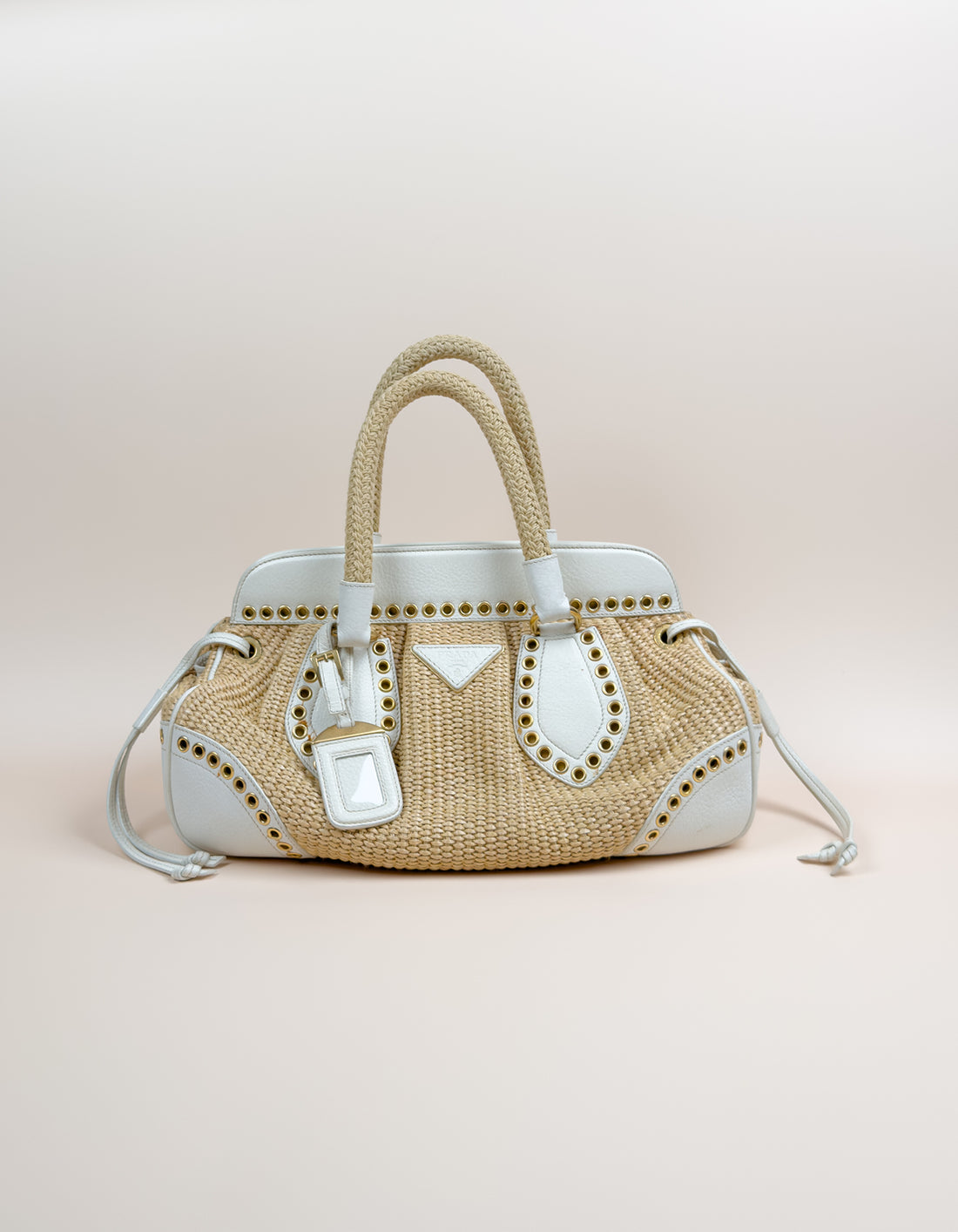 Prada Straw Vitello Daino
