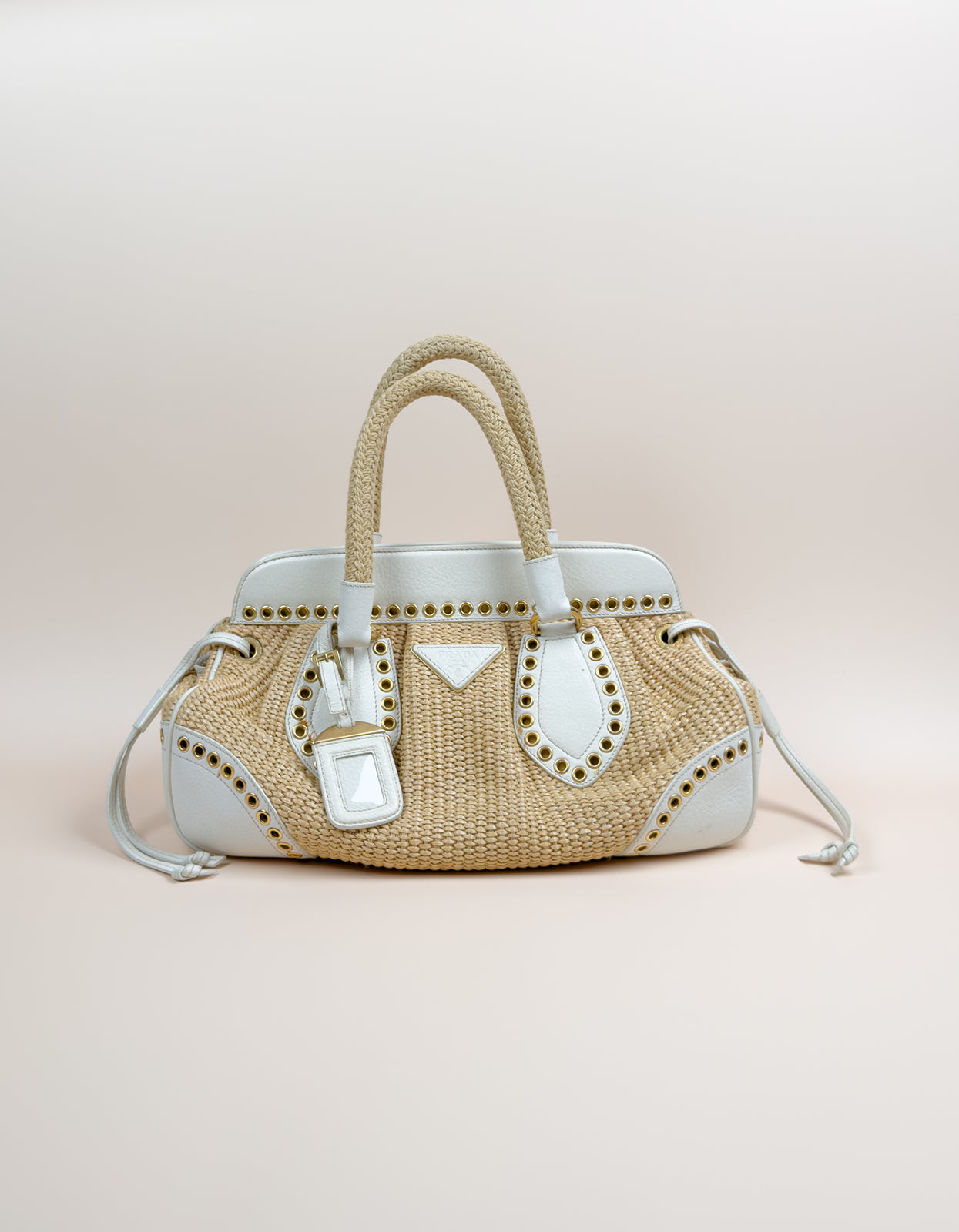 Prada Straw Vitello Daino