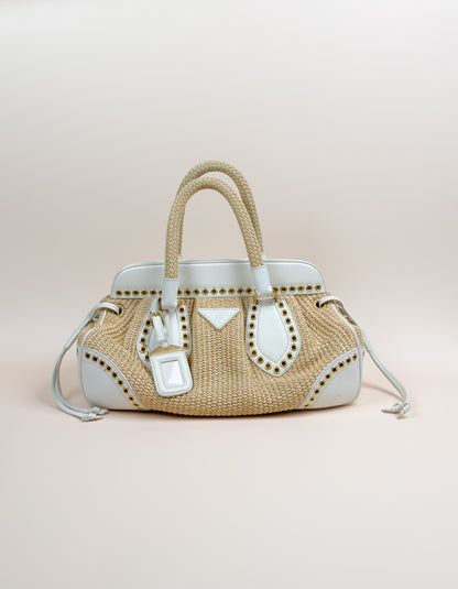 Prada Straw Vitello Daino
