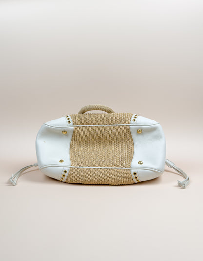 Prada Straw Vitello Daino