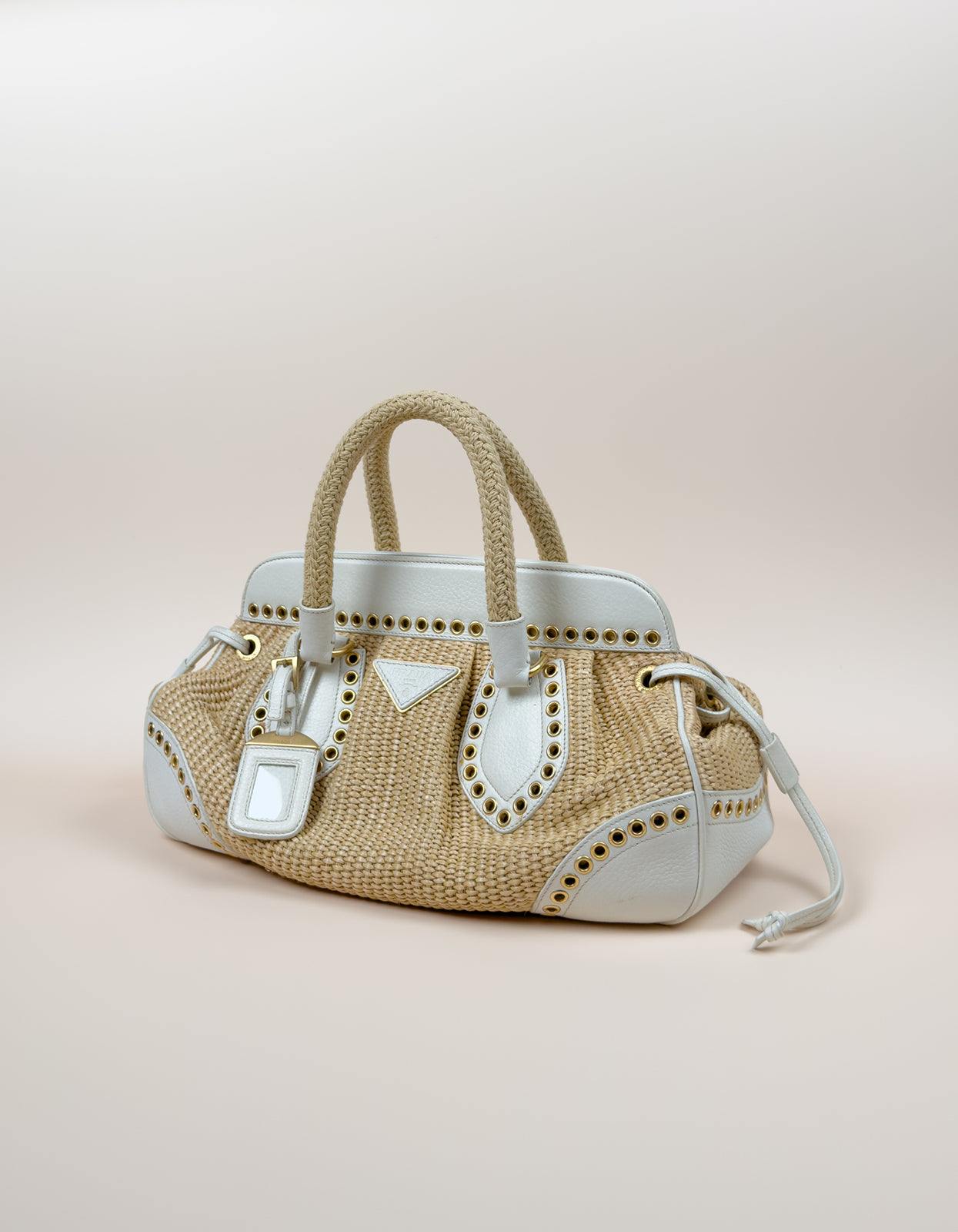 Prada Straw Vitello Daino