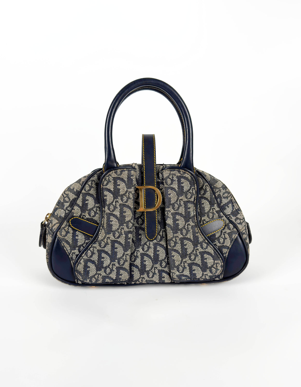 Monogram Mini Saddle Bowler Navy