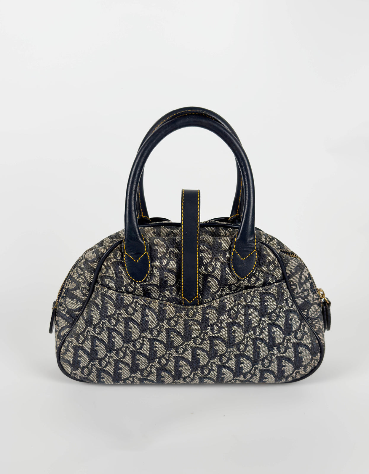Monogram Mini Saddle Bowler Navy