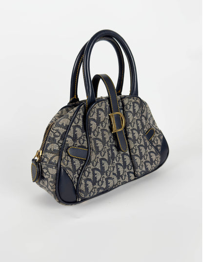 Monogram Mini Saddle Bowler Navy