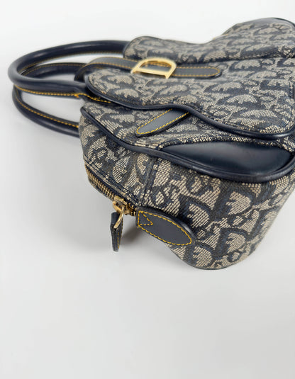 Monogram Mini Saddle Bowler Navy
