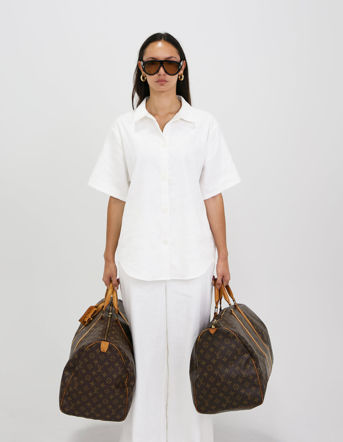 Louis Vuitton Monogram Keepall 55 Boston