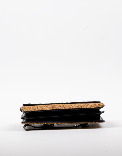 Bottega Veneta Leopard Calf Hair Flap Bag