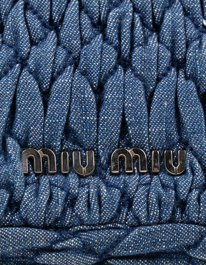 Miu Miu Denim Crystal Cloqué