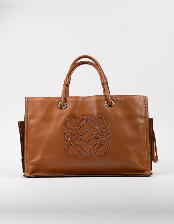 Loewe Anagram Leather Tote